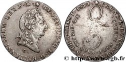 ALLEMAGNE - ROYAUME DE HANOVRE - GEORGES III D ANGLETERRE 2/3 Thaler  1814 Hanovre