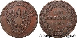 GERMANY - HOHENZOLLERN-PRUSSE - FRIEDRICH WILHELM IV 1 Kreuzer 1852 