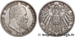 DEUTSCHLAND - WÜRTTEMBERG 2 Mark Guillaume II 1902 Stuttgart