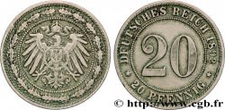 DEUTSCHLAND 20 Pfennig 1892 Karlsruhe