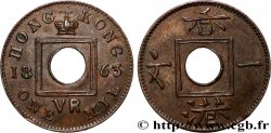HONG KONG 1 Mil 1863  TTB+ 