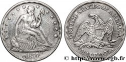 UNITED STATES OF AMERICA 1/2 Dollar “Seated Liberty” 1857 Philadelphie