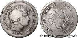 ITALIEN - KÖNIGREICH BEIDER SIZILIEN 2 Lire Joachim Murat 1813 