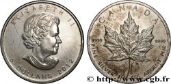 ARGENT D INVESTISSEMENT 1 Oz - 5 Dollars Mapple Leaf  2012 