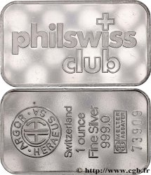 SILVER INVESTMENT Lingotin de 1 once - ARGENT 999 - Philswiss club n.d. s.l.