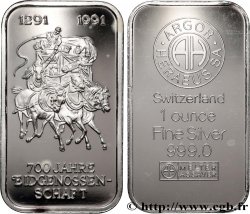 ARGENTO INVESTIMENTO Lingotin de 1 once - ARGENT 999 - Confédération Suisse n.d. s.l.