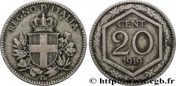 ITALIE 20 Centesimi écu 1919 Rome 
