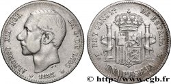 ESPAGNE 1 Peseta Alphonse XII (1887) 1885 Madrid