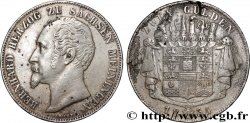 GERMANY - SAXONY-MEININGEN 2 Gulden Bernard II  1854 