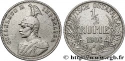 DEUTSCH-OSTAFRIKA 1/2 Roupie Guillaume II 1906 Stuttgart