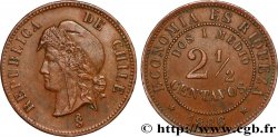 CHILI 2 1/2 Centavos 1886 Santiago du Chili TTB+ 