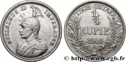 GERMAN EAST AFRICA - WILLIAM II 1/4 Roupie 1909 Berlin