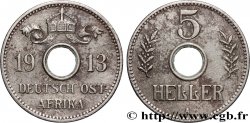 AFRIQUE ORIENTALE ALLEMANDE 5 Heller Deutch Ostafrica 1913 Berlin TTB 