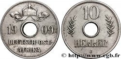 GERMAN EAST AFRICA 10 Heller Deutch Ost-Africa 1909 Hambourg