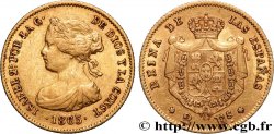 ESPAGNE - ROYAUME D ESPAGNE - ISABELLE II 2 Escudos  1865 Madrid