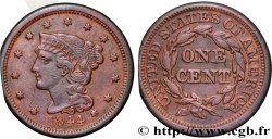 UNITED STATES OF AMERICA 1 Cent Liberté “Braided Hair” 1844 Philadelphie