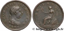 UNITED KINGDOM 1 Penny Georges III tête laurée 1806 Soho
