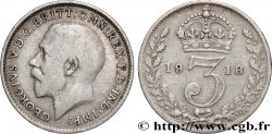 VEREINIGTEN KÖNIGREICH 3 Pence Georges V 1918 