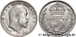 UNITED KINGDOM 3 Pence Edouard VII 1907 