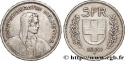 SCHWEIZ 5 Francs Berger des alpes 1931 Berne