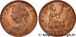 REGNO UNITO 1/2 Penny Victoria “Bun Head” 1860 