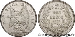 CHILI 2 Pesos Condor 1927 Santiago