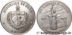 CUBA 1 Peso Jeux Olympiques d&nbsp;hiver 1984 à Sarajevo 1983 La Havane MS 