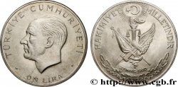 TURQUIE 10 Lira 27e anniversaire de la révolution de Mai 1960 