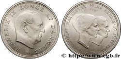 DANEMARK 10 Kroner mariage de la princesse Margrethe 1967 Copenhague