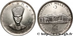 TURQUIE 25 Lira Proof Assemblée Nationale 1970 Istanbul