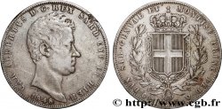 ITALIE - ROYAUME DE SARDAIGNE - CHARLES-ALBERT 5 Lire  1848 Gênes