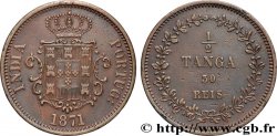 INDE PORTUGAISE 1/2 Tanga ou 30 Réis - Louis Ier 1871 Mumbai TTB+ 