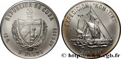 CUBA 5 Pesos Expédition “Kon-Tiki 1987 La Havane