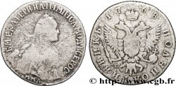 RUSSIE - CATHERINE II Polupoltinnik (1/4 Rouble) 1768 Moscou