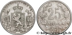 NORVÈGE 25 Ore oscar II 1902 