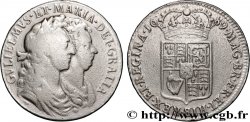 GRANDE-BRETAGNE- GUILLAUME ET MARIE 1/2 (Half) Crown  1689 Londres