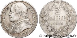 VATICAN ET ÉTATS PONTIFICAUX 2 Lire Pie IX an XXII 1867 Rome