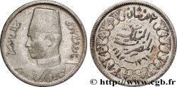 ÉGYPTE 2 Piastres Roi Farouk an AH1361 1942 