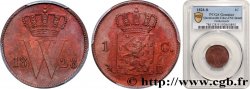 PAYS-BAS 1 Cent emblème monogramme de Guillaume Ier 1828 Bruxelles