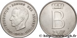 BELGIQUE 250 Francs jubilé d’argent du roi Baudouin légende flamande 1976 Bruxelles