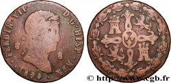 ESPAGNE 8 Maravedis Ferdinand VII 1830 Ségovie