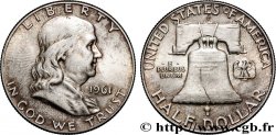 ÉTATS-UNIS D AMÉRIQUE 1/2 Dollar Benjamin Franklin 1961 Denver