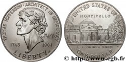 ÉTATS-UNIS D AMÉRIQUE 1 Dollar Jefferson 1993 Philadelphie