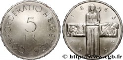 SCHWEIZ 5 Francs centenaire de la Croix Rouge 1963 Berne 