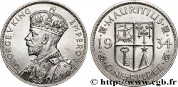 ÎLE MAURICE 1 Rupee (Roupie) Georges V 1934 