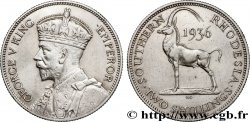 RHODÉSIE DU SUD 2 Shillings Georges V 1936 