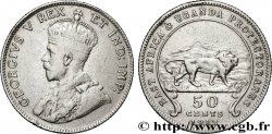 AFRIQUE DE L EST  ET OUGANDA - PROTECTORATS 50 Cents Georges V 1912 British Royal Mint