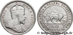 AFRIQUE DE L EST  ET OUGANDA - PROTECTORATS 50 Cents Edward VII 1906 British Royal Mint