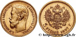 RUSSIE - NICOLAS II 5 Roubles  1897 Saint-Petersbourg