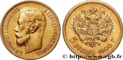 RUSSIE - NICOLAS II 5 Roubles 1900 Saint-Petersbourg